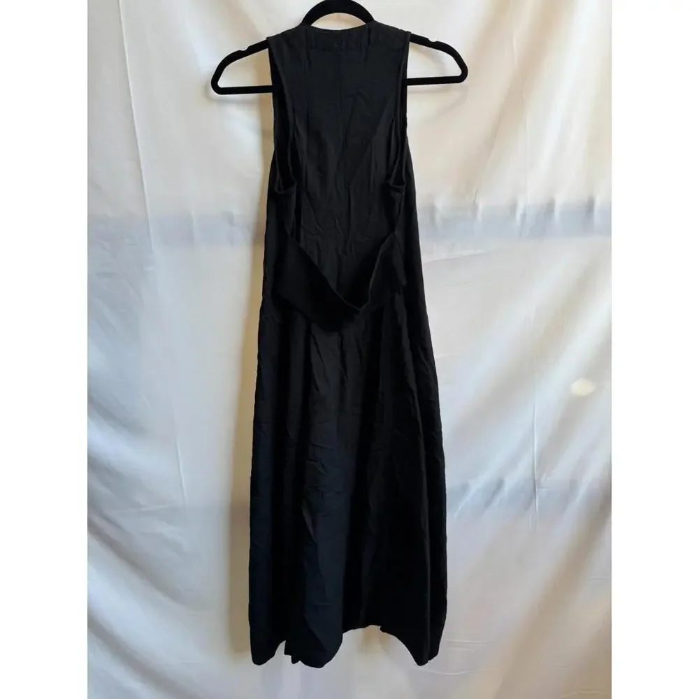 Proenza Schouler White Label Rumbled Button Front Dress Black Size 2 (READ) - Picture 5 of 15